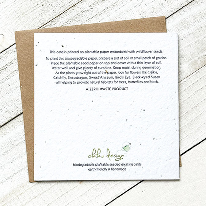 Happy Mother's Day Teacup Plantable Greeting Card