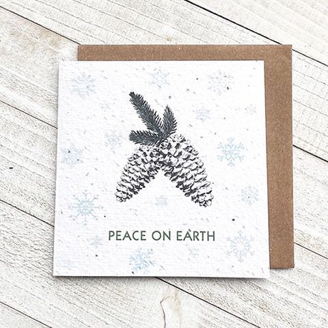 Peace On Earth Plantable Greeting Card