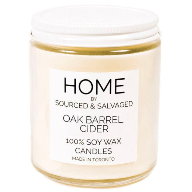 Oak Barrel Cider Soy Wax Candle 8oz Toronto