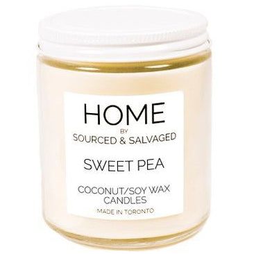 Sweet Pea Coconut & Soy Wax Candle 8oz Toronto