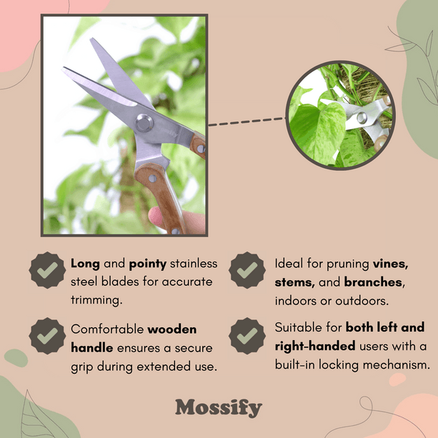 Slim Stainless Steel Garden Utility Shears