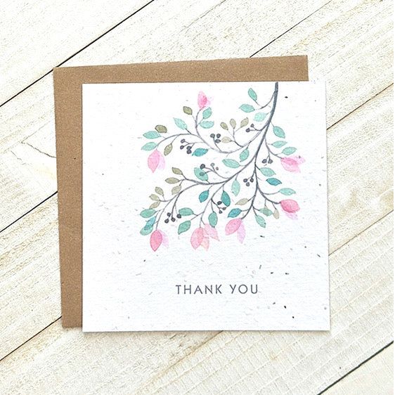 Thank You Branches Plantable Greeting Card