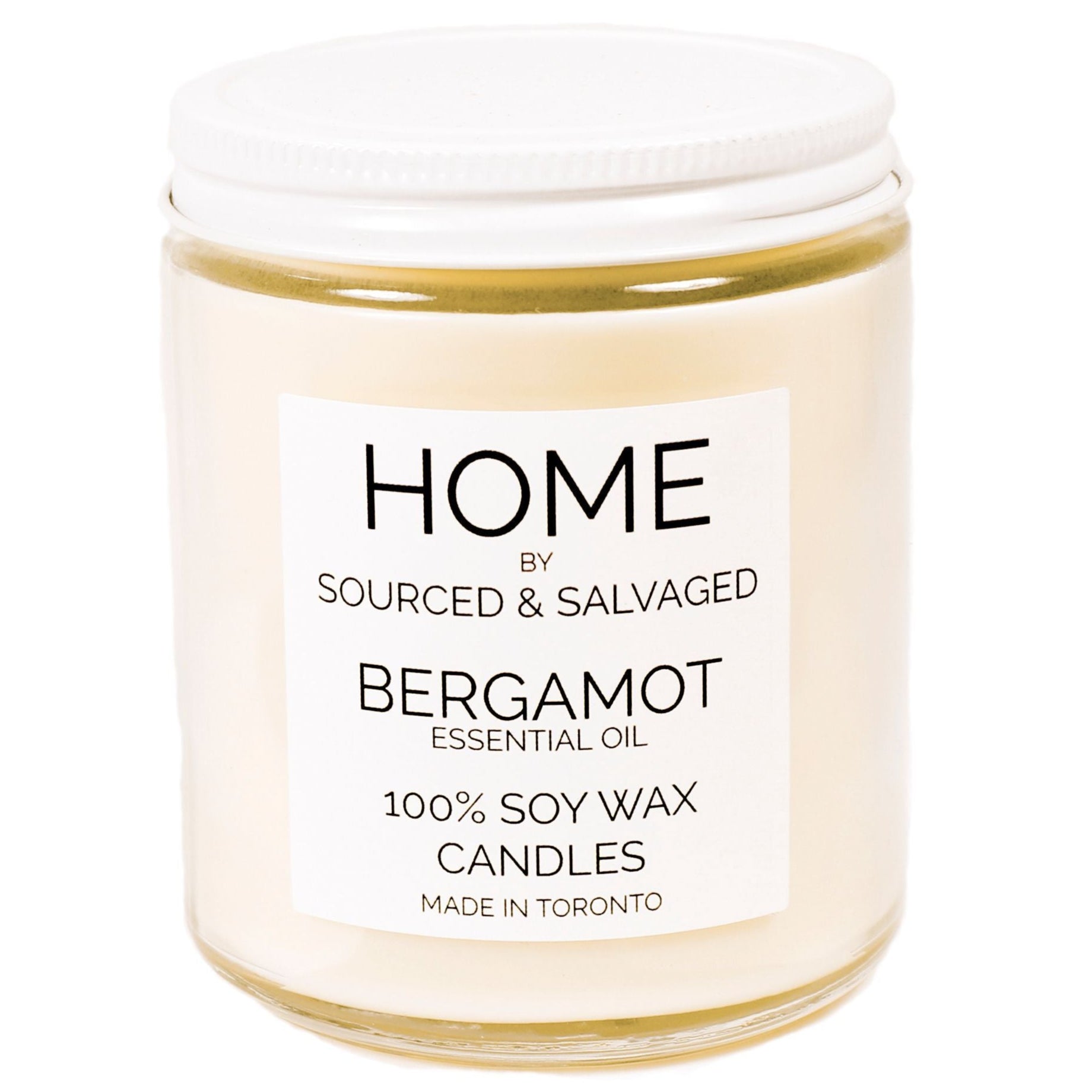 Bergamot Soy Wax Candle 8oz Toronto Ontario Delivery