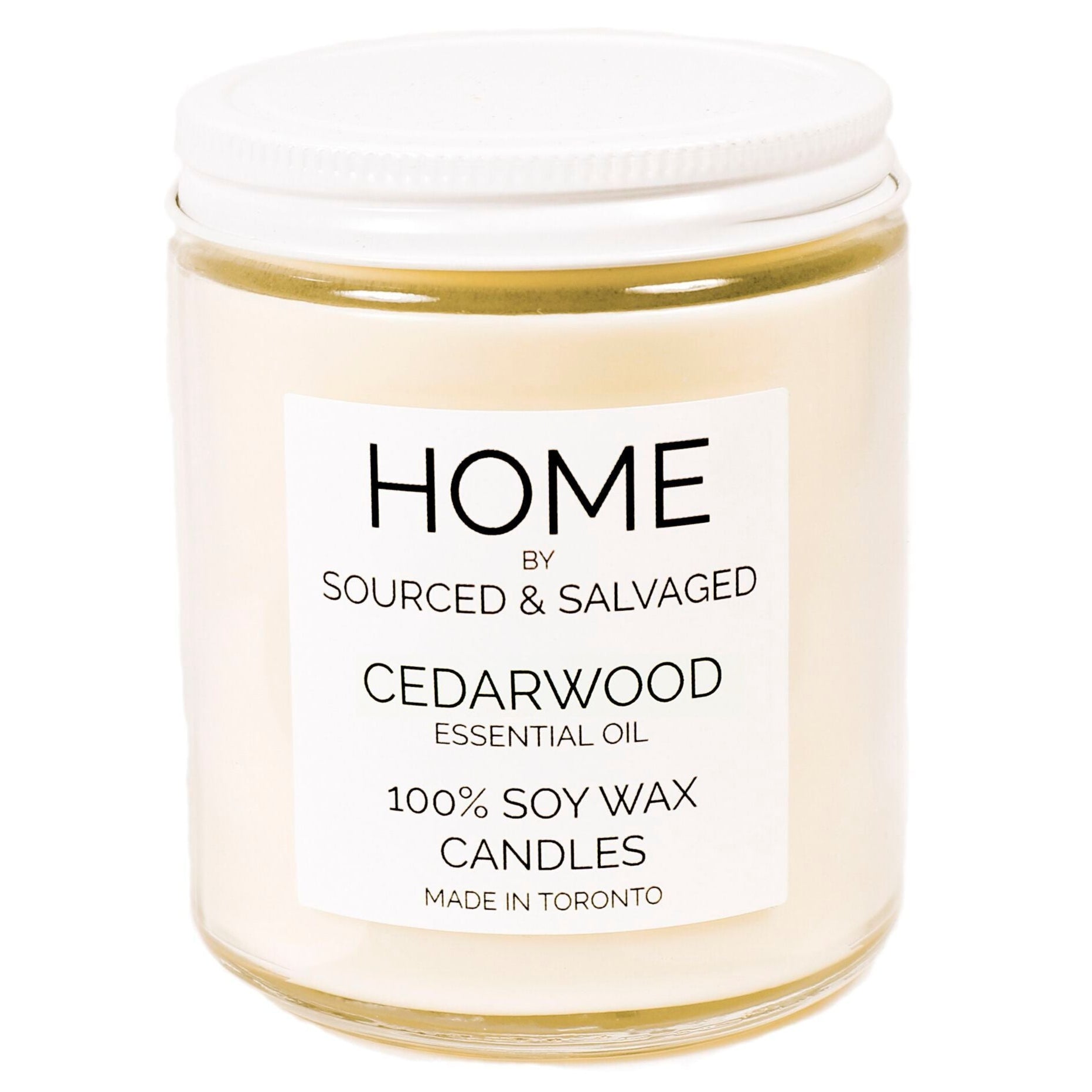 Cedarwood Soy Wax Candle 8oz Toronto Ontario Delivery