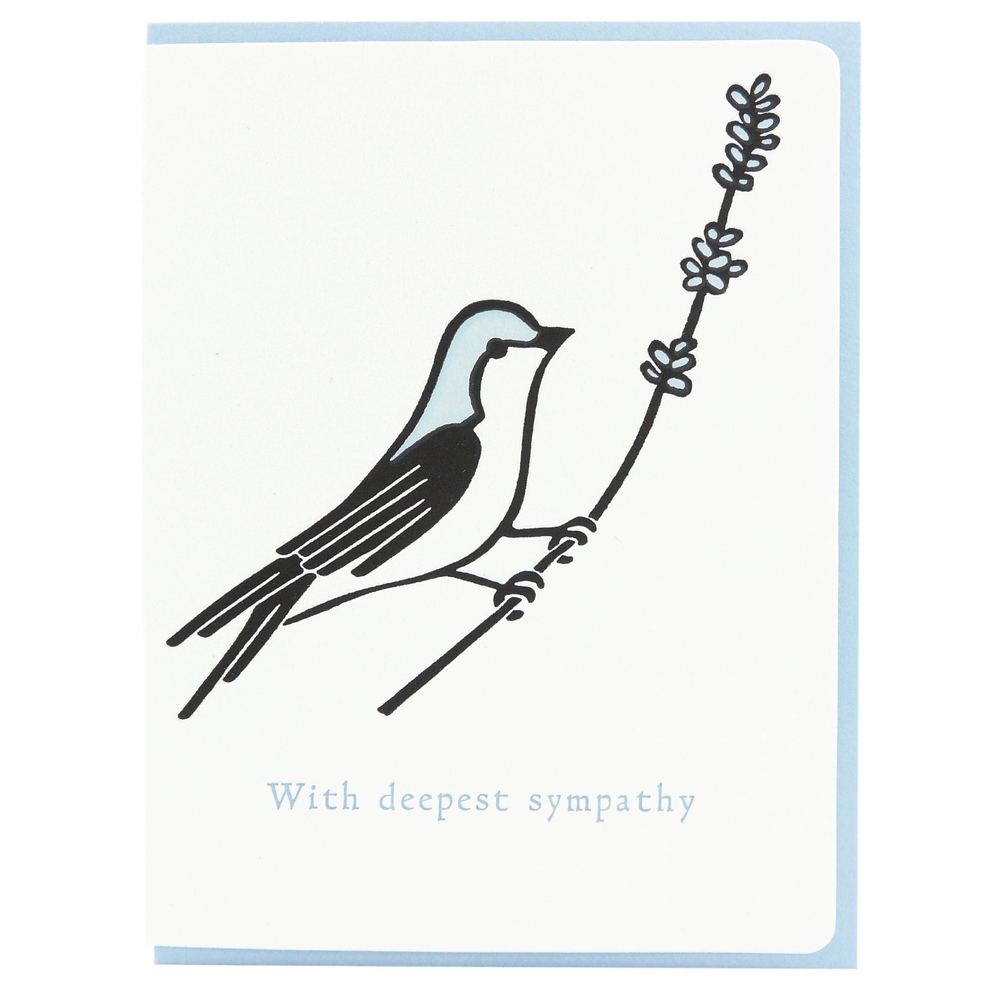 With Deepest Sympathy Sparrow Greeting Card Toronto Ontario Delivery