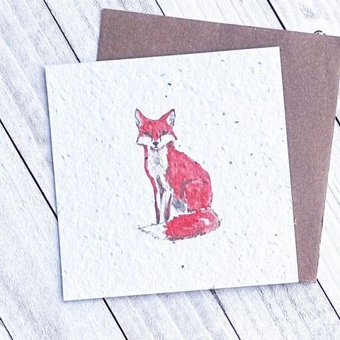 Fox Plantable Greeting Card Toronto Ontario Delivery