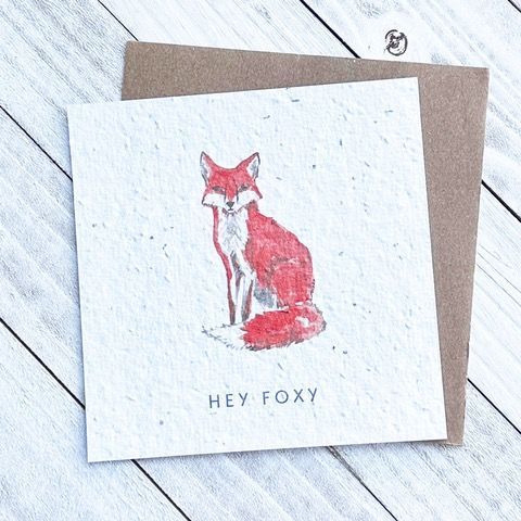 Hey Foxy Plantable Greeting Card Toronto Ontario Delivery