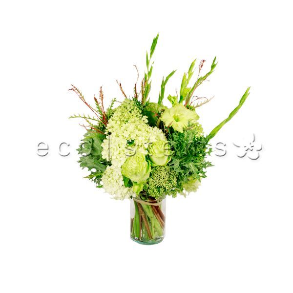 Green Seasonal Fresh Flowers Arrangement Toronto Ontario Delivery