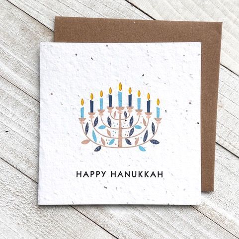 Happy Hanukkah Plantable Greeting Card Toronto Ontario Delivery