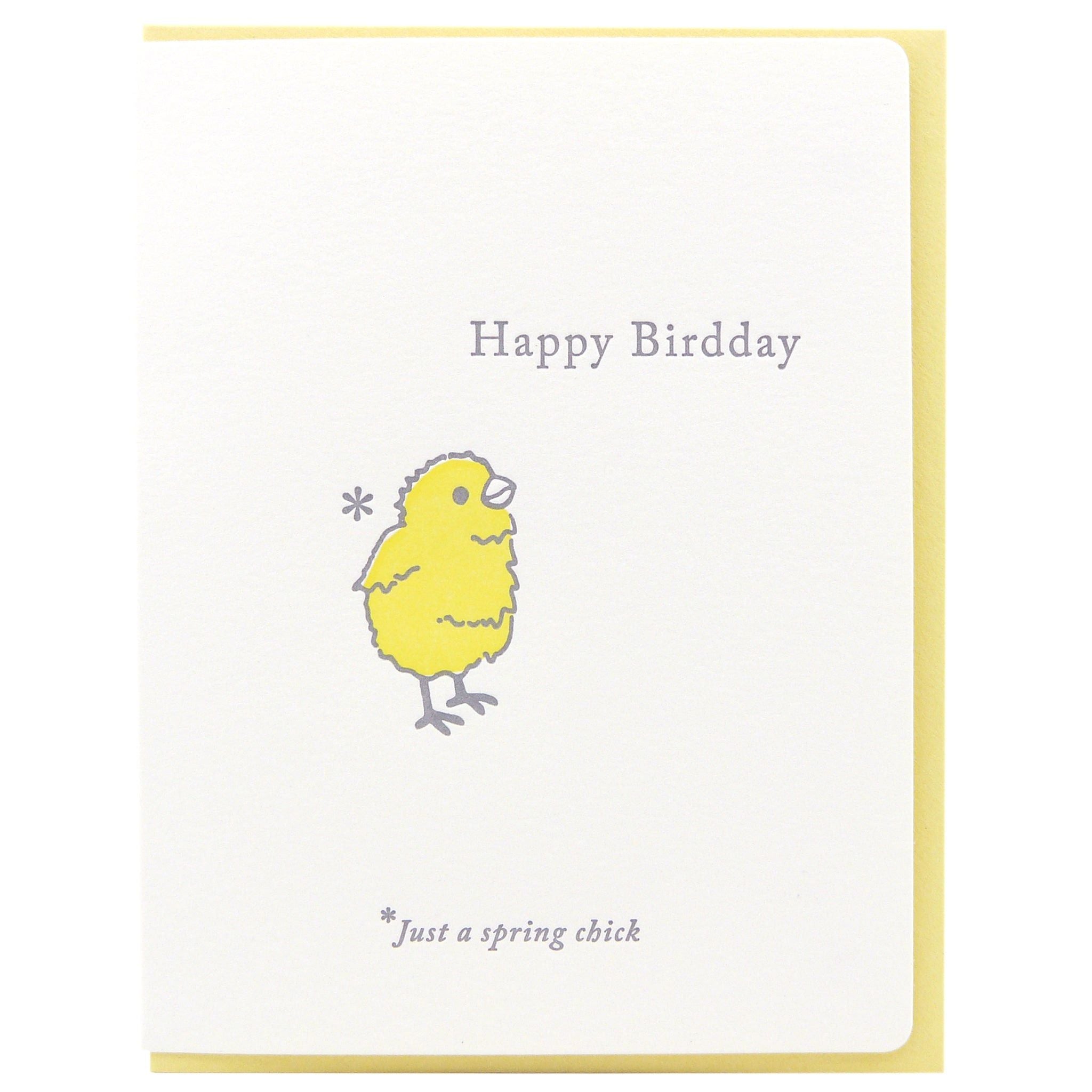 Happy Birthday Spring Chick Greeting Card Toronto Ontario Delivery