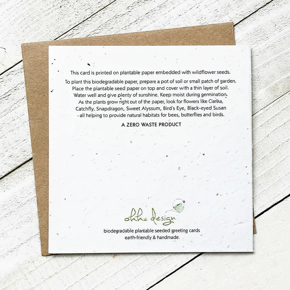 Peace On Earth Plantable Greeting Card