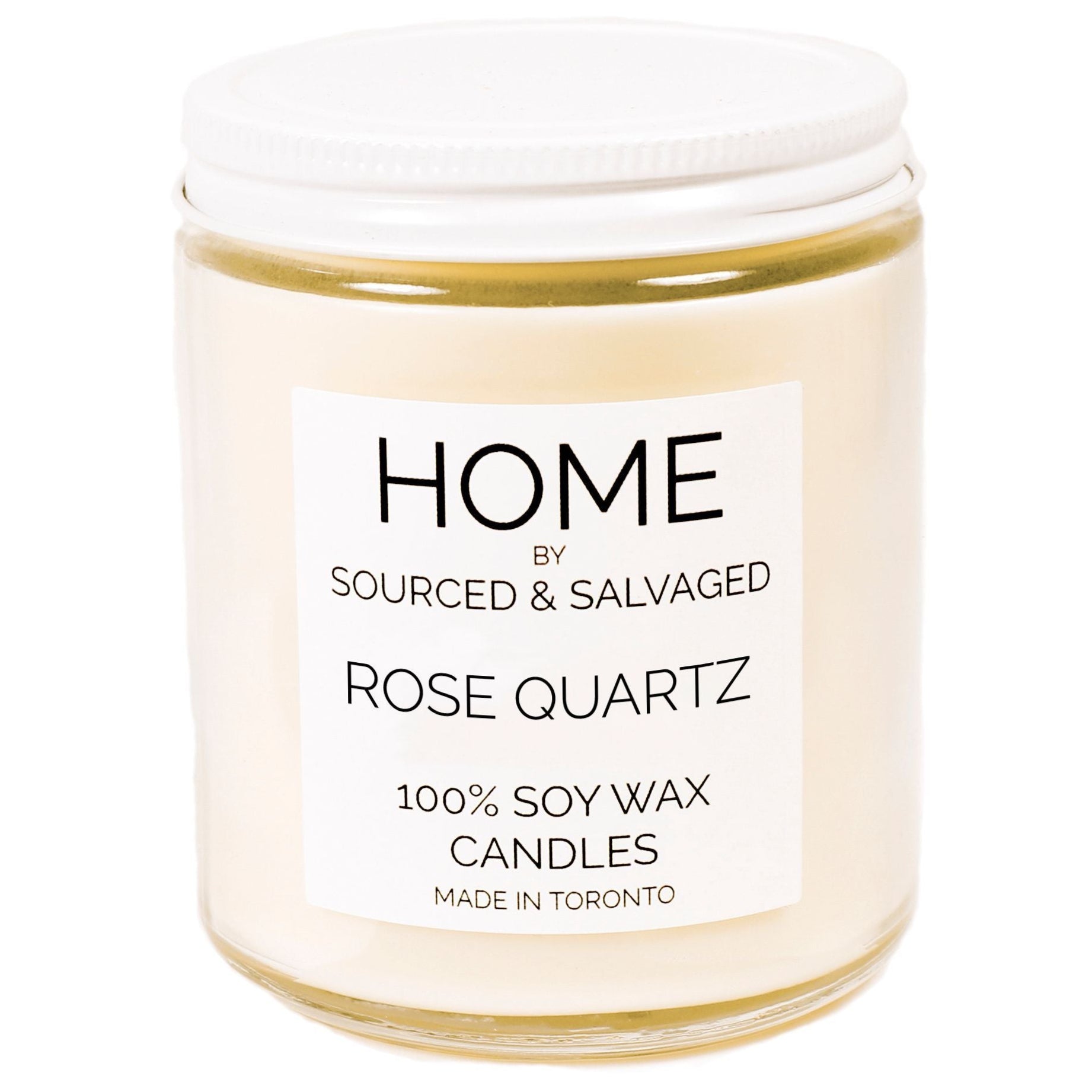 Rose Quartz Soy Wax Candle 8oz Toronto Ontario Delivery