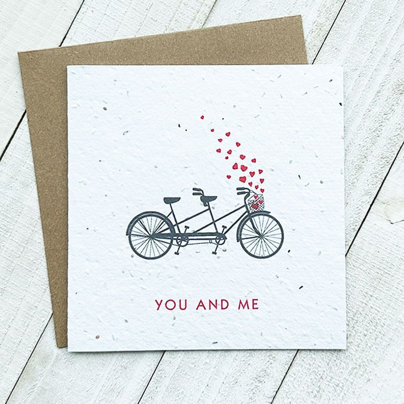 You and Me Tandem Plantable Greeting Card Toronto Ontario Delivery