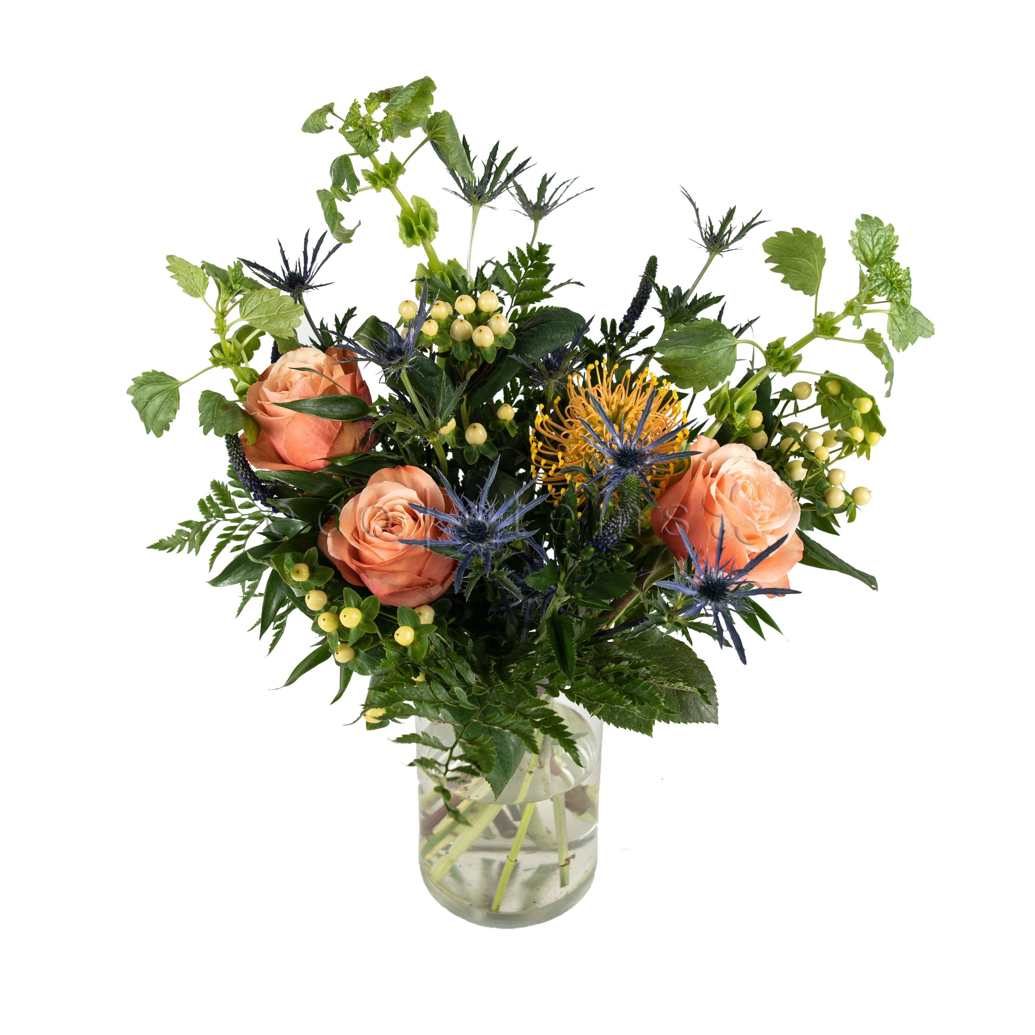 Fair-trade Seasonal Vase Fresh Flowers Arrangement Toronto Ontario Delivery