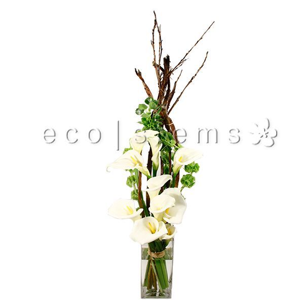 Calla Lily Sheath Floral Art Arrangement Toronto Ontario Delivery