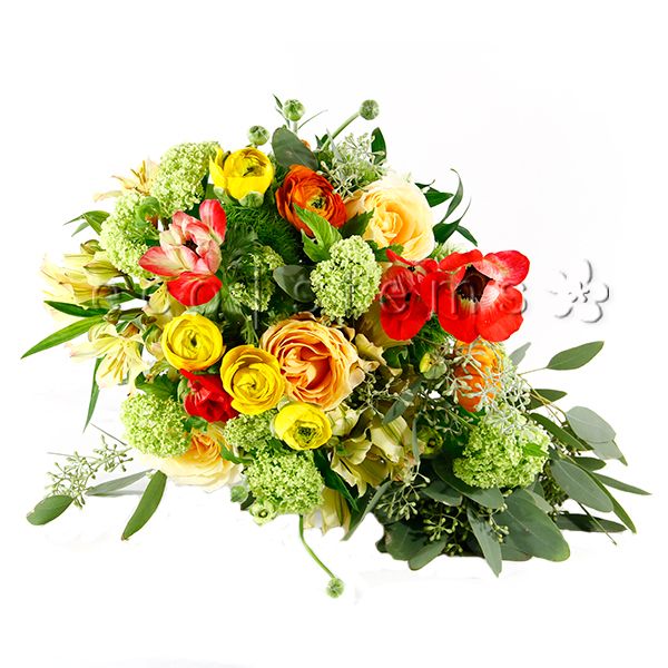 Fleurs fraîches de saison mélangées - Bouquets et compositions en vase