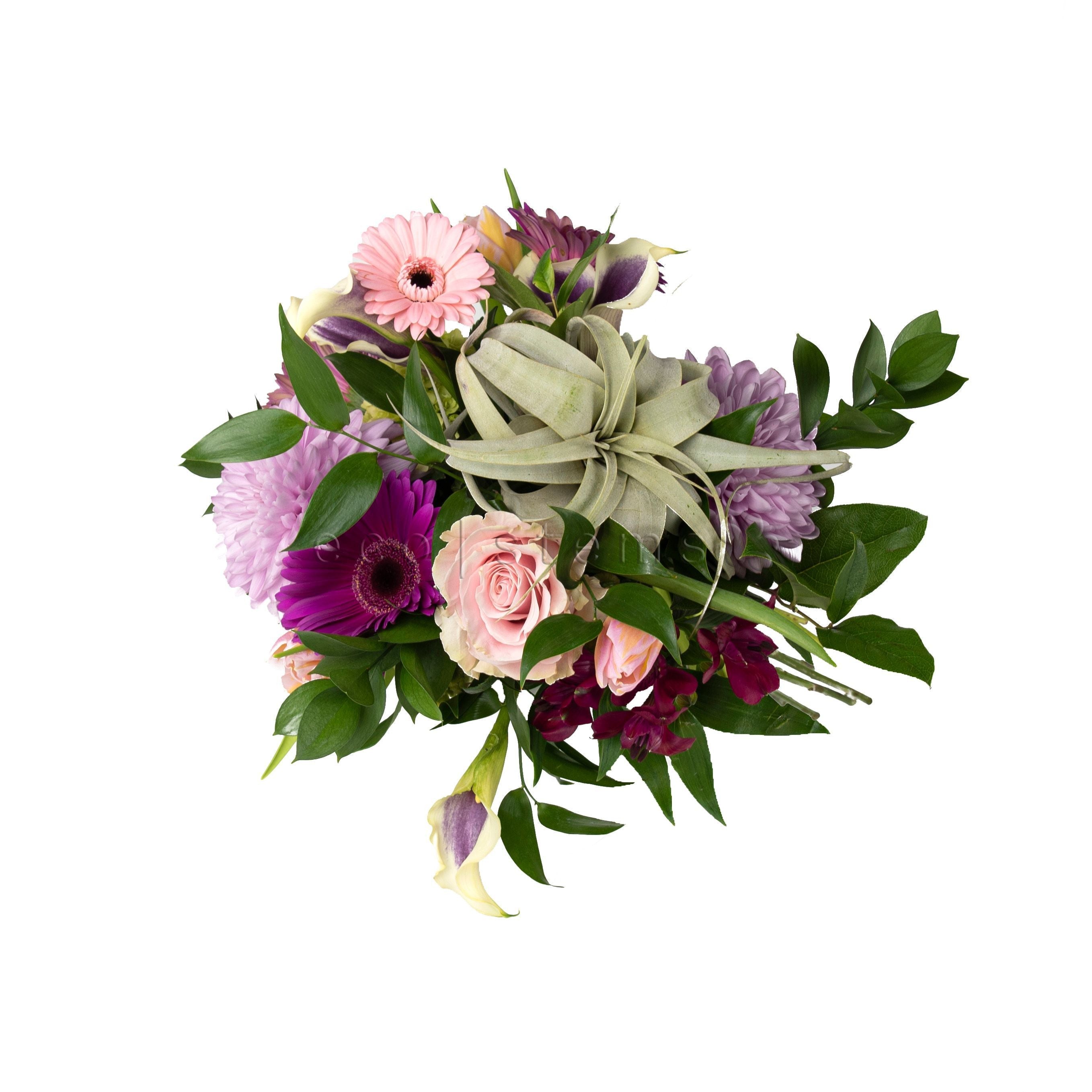 Mixed Fresh Flowers with Xerographica -Bouquets & Vase Arrangements