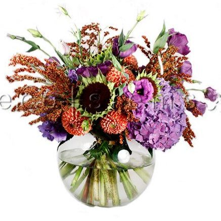Mixed Seasonal Vase Fresh Flowers Arrangement Toronto