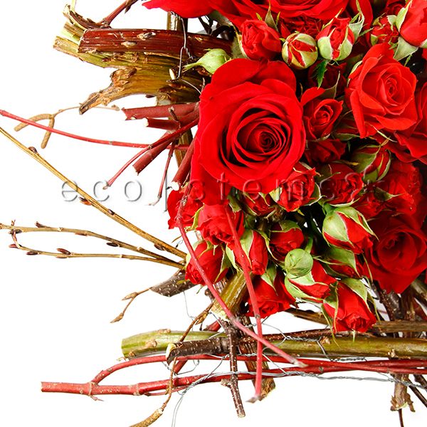 Rose Floral Art Arrangement Toronto Ontario Delivery
